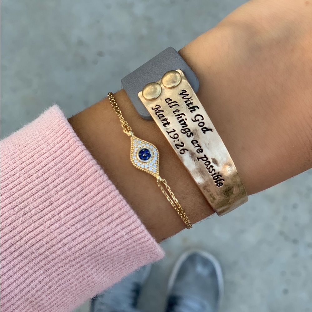 With God All Things Are Possible Bracelet